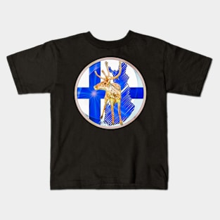 Reindeer finland Kids T-Shirt